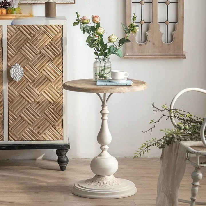 French Vintage Solid Wood Small coffee Table