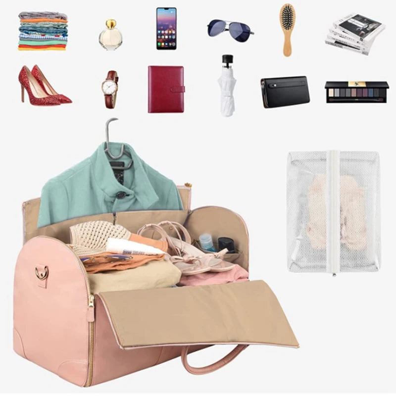 Foldable Women's Travel Convenient Carry-on Clothing Bag
