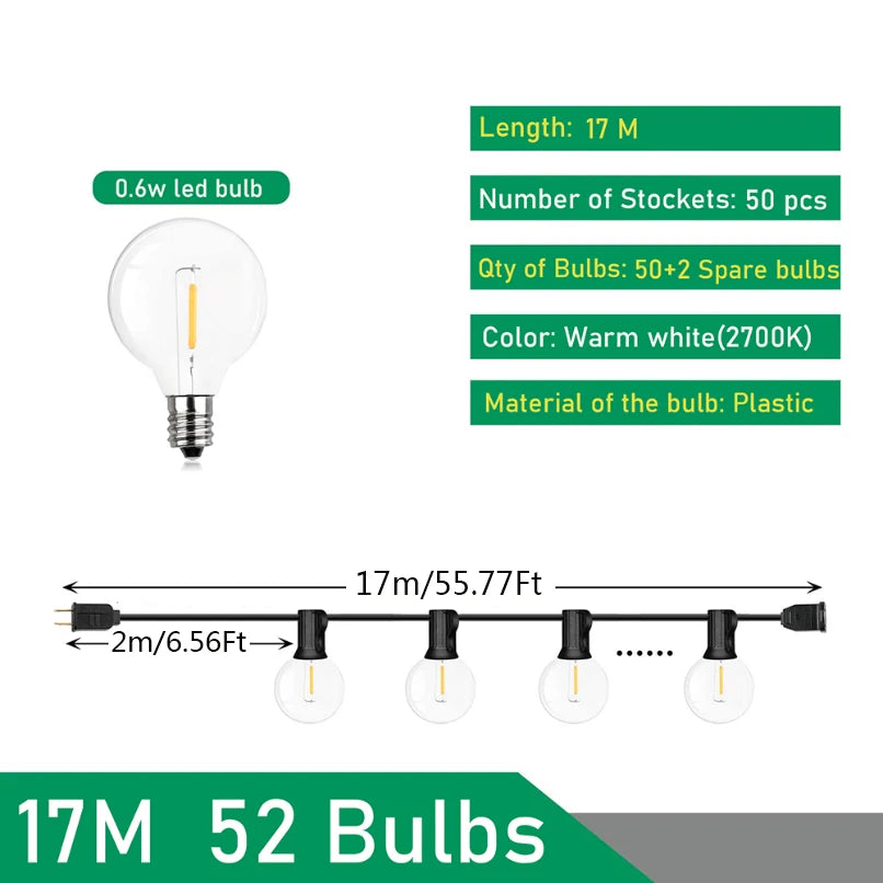 Outdoor String LED Lights
