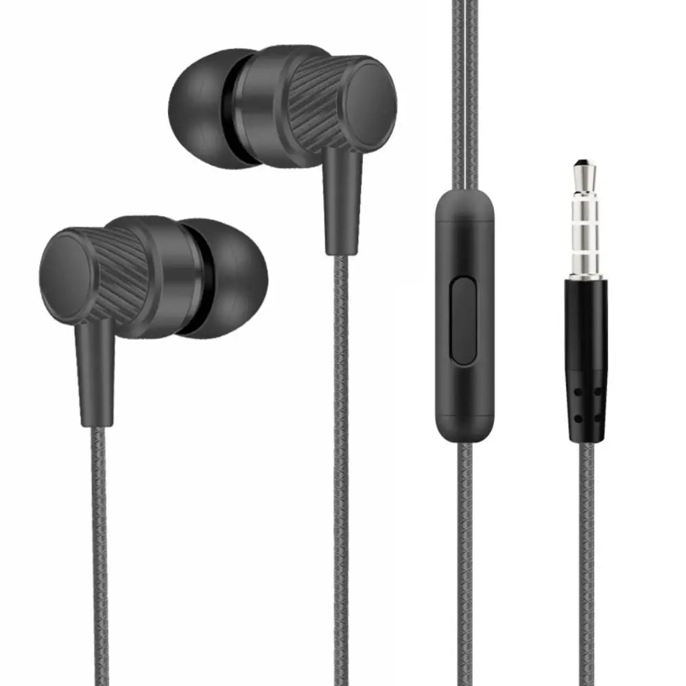 Noise Canceling 3.5mm In-ear Headphones Stereo High Definition Wired Headset in Ear Deep Bass Earphone Wired Headset Earbuds