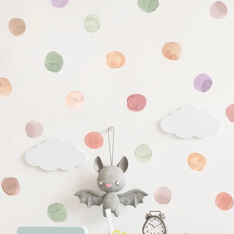 Bohemian dot stickers kid's room kindergarten DIY decoration self adhesive wall decal