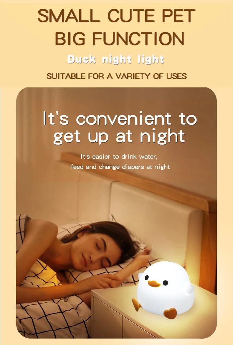 DoDo Duck Silicone LED Bedside Lamp