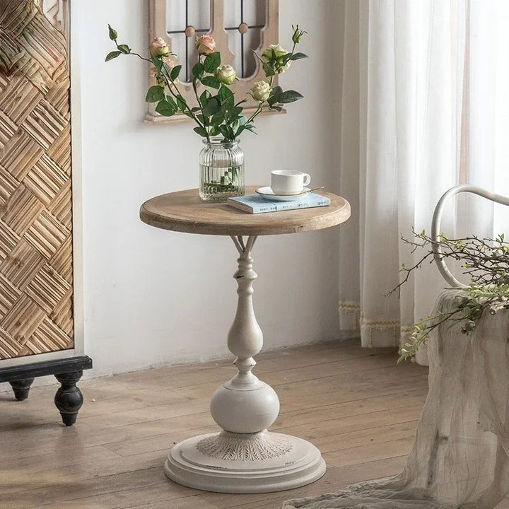 French Vintage Solid Wood Small coffee Table