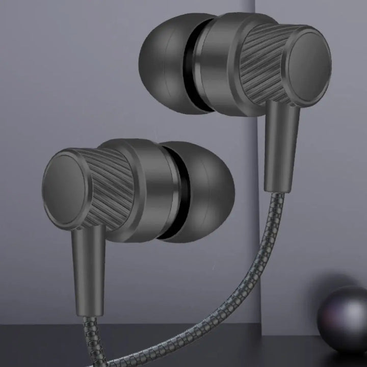 Noise Canceling 3.5mm In-ear Headphones Stereo High Definition Wired Headset in Ear Deep Bass Earphone Wired Headset Earbuds