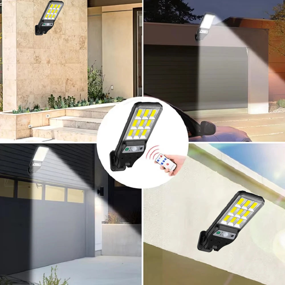 1/3/6pcs Outdoor Solar Lights Solar Wall Lights - 3 Lighting Modes Motion Sensor Light For Garden Wall Patio Path Lighting